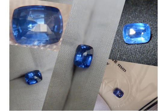 Vivid Cornflower Blue Sapphire - 0.948 ct - IGL certified - Eye Clean