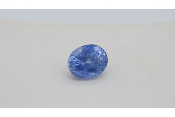 3.162 ct - GIA certified - Vivid Blue Ceylon Sapphire - Checkerboard Oval