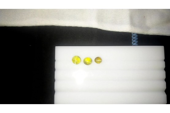 3 Unheated Chrysoberyl Cat's Eyes Lot - 4.05 ct - Eye Clean - IGL Certified