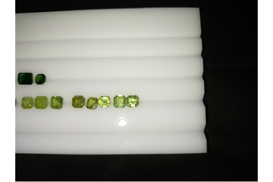 14 Unheated Demantoid Garnet Lot - 6.25 ct - VS-SI Clarity - IGL Certified