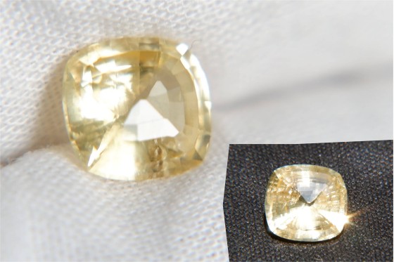 Yellow Sapphire - 1.89 ct - AGL Certified - Unheated - Cushion Cut