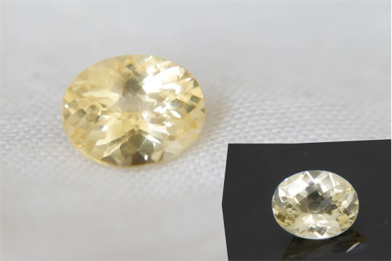 Vivid Yellow Sapphire - 1.13 ct - Oval Checkerboard Cut - IGL Certified