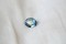 Vivid Blue/Silver Sapphire - 0.87 ct - Oval Checkerboard Cut - IGL Certified