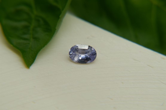 0.60 ct Unheated Violetish-Blue Cushion Cut Sapphire - IGL Certified -