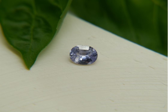 0.60 ct Unheated Violetish-Blue Cushion Cut Sapphire - IGL Certified -