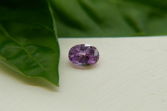 Pastel Violet Sapphire - 1.15 ct - Oval Checkerboard Cut - Unheated - IGL Certified