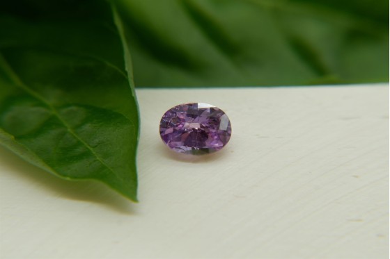 Pastel Violet Sapphire - 1.15 ct - Oval Checkerboard Cut - Unheated - IGL Certified