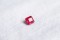 0.711 ct IGL Certified Blood Red Ruby - Untreated - Eye Clean - Octagon Cut