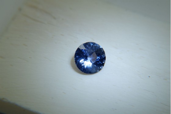 1.35 ct Pastel Blue Sapphire - GIA Certified - Round Cut - Unheated