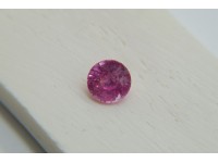 Vivid Orangish-Pink Sapphire - 2.05 ct - AGL Certified - Round Cut