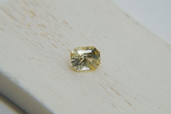 Vivid Pastel Yellow Sapphire - 1.35 ct - Unheated - GIA Certified