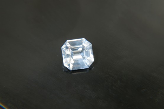 1.682 ct AGL Certified Vivid White Sapphire - Asscher Cushion Cut