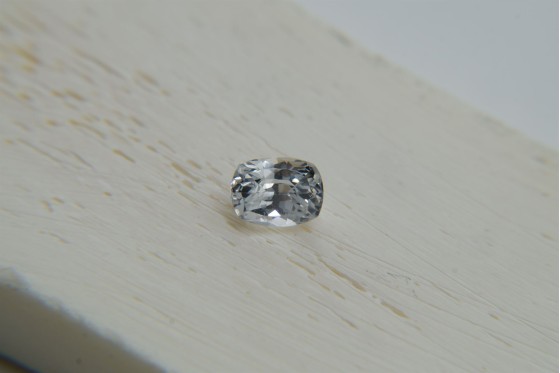 Vivid White Sapphire - 1.20 ct - Cushion Cut - GIA Certified - Eye Clean