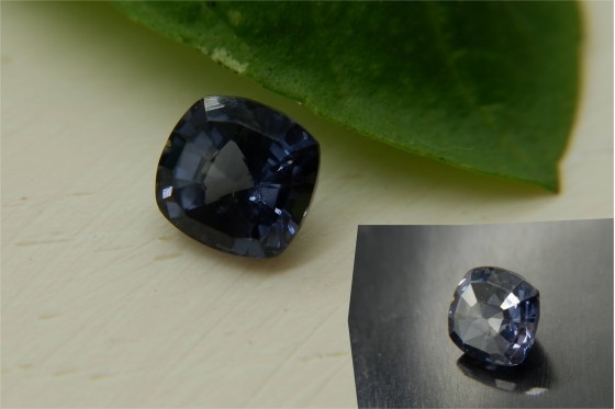 Cobalt Blue Ceylon Spinel - 1.25 ct - Cushion Cut - Eye Clean - No Heat