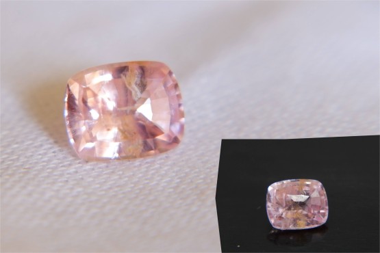 Padparadscha Sapphire - GIA Certified - 0.87 ct - Tableless Cut - Unheated