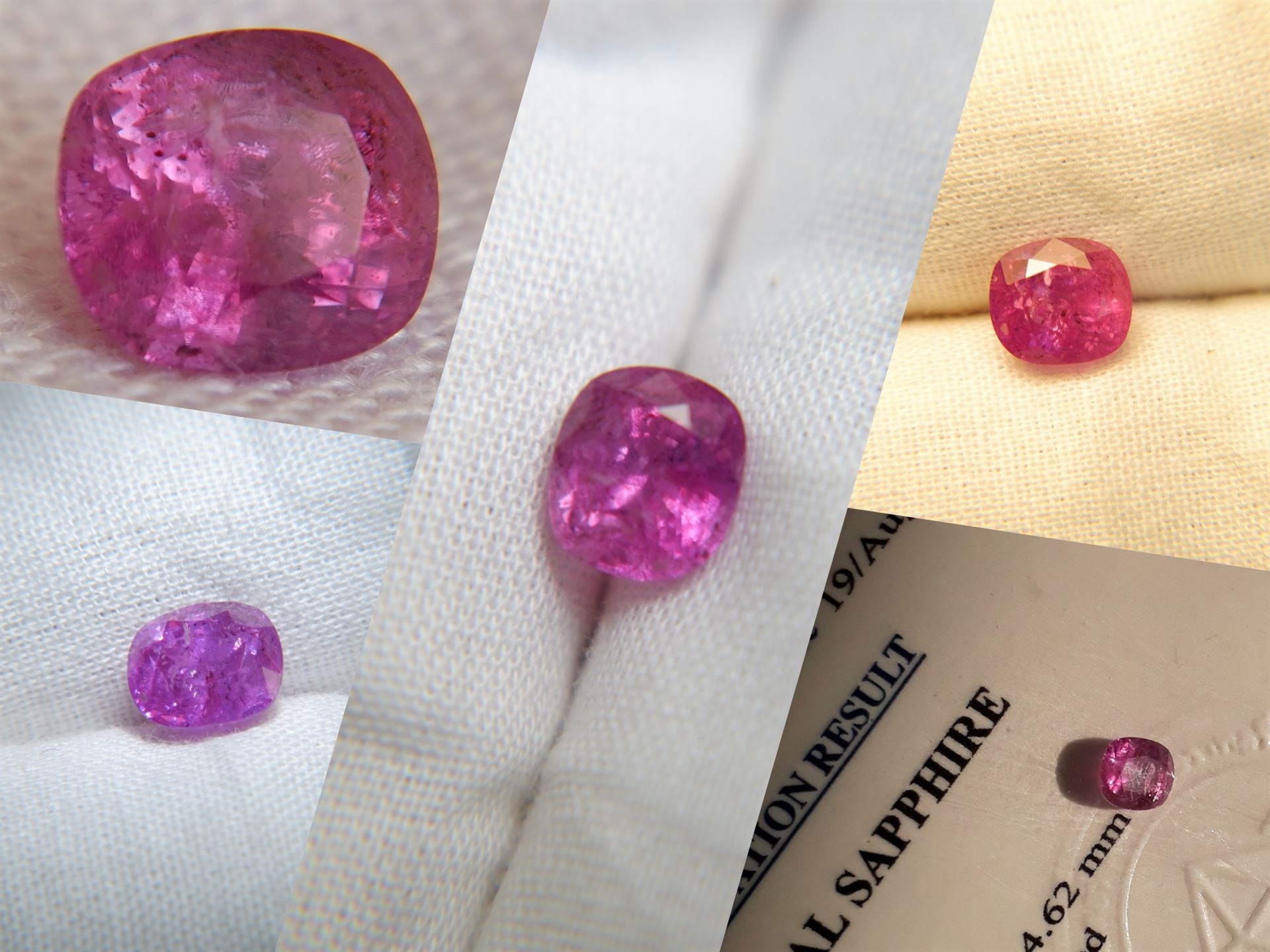 Bi-Color Hot Pink Sapphire - 1.475 ct - GIA Certified - Heated - Cushion Cut