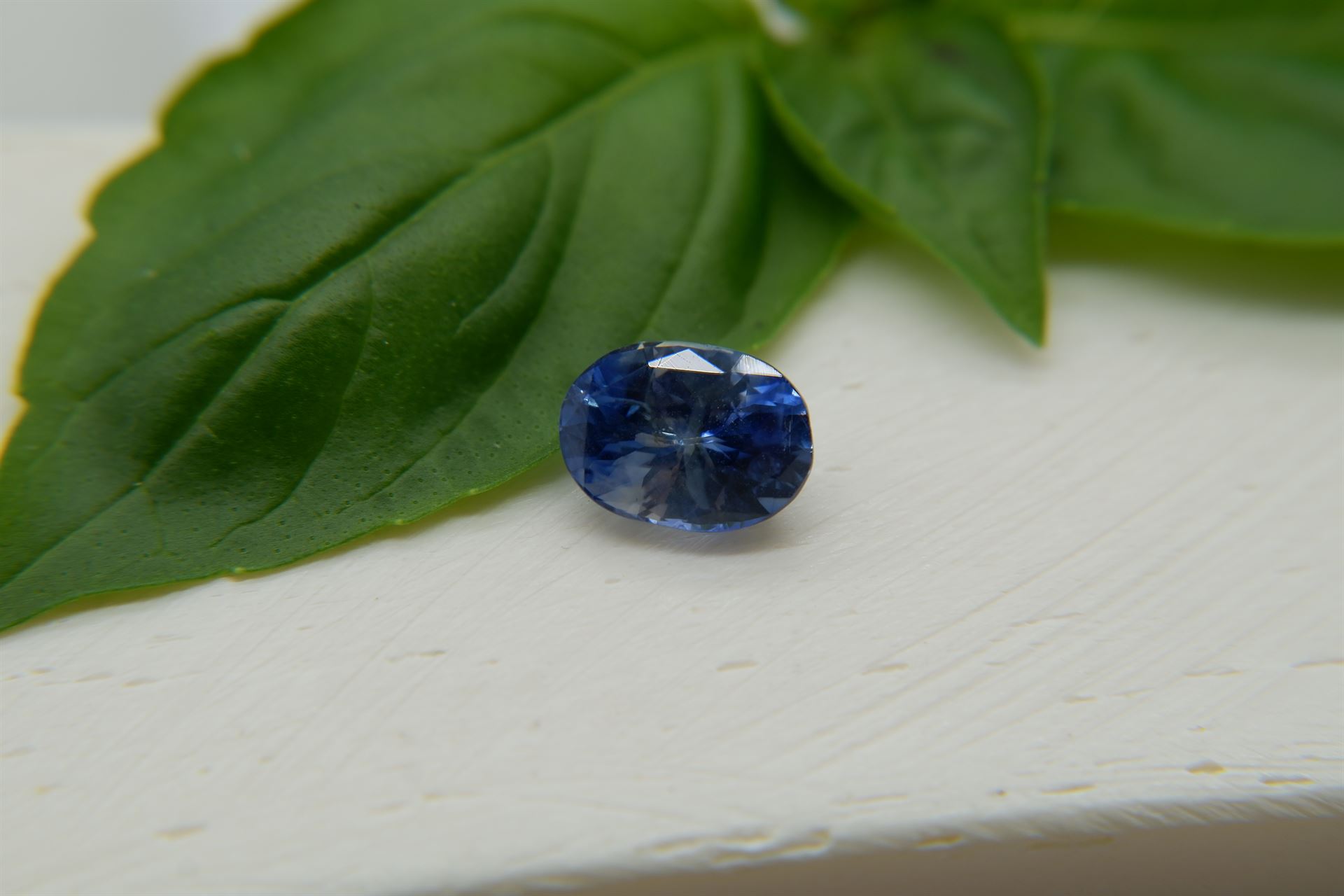 Vivid Blue-White Sapphire - 1.90 ct - IGL Certified - Oval Cut