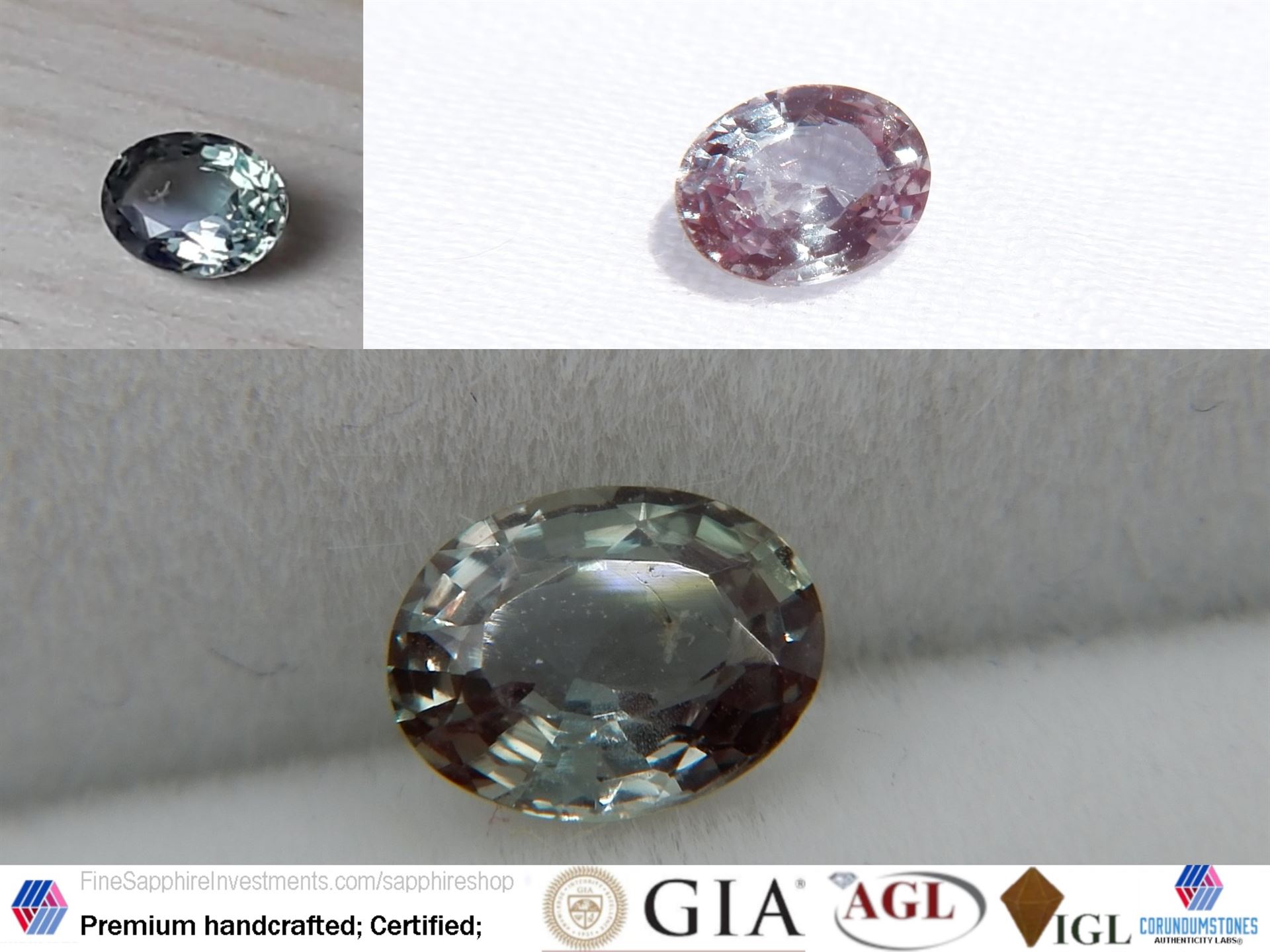 GIA Certified - 0.45 ct Natural Unheated Alexandrite - Eye Clean Oval Cut