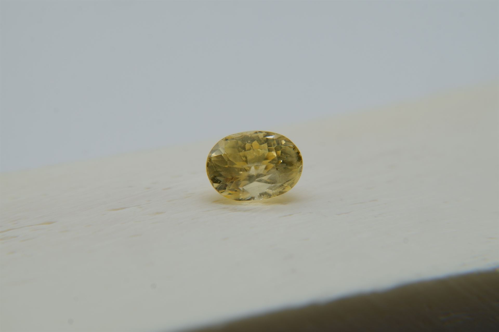 Vivid Neon Lemon Yellow Sapphire - 1.778 ct - AGL Certified - Oval Cut - Unheated -