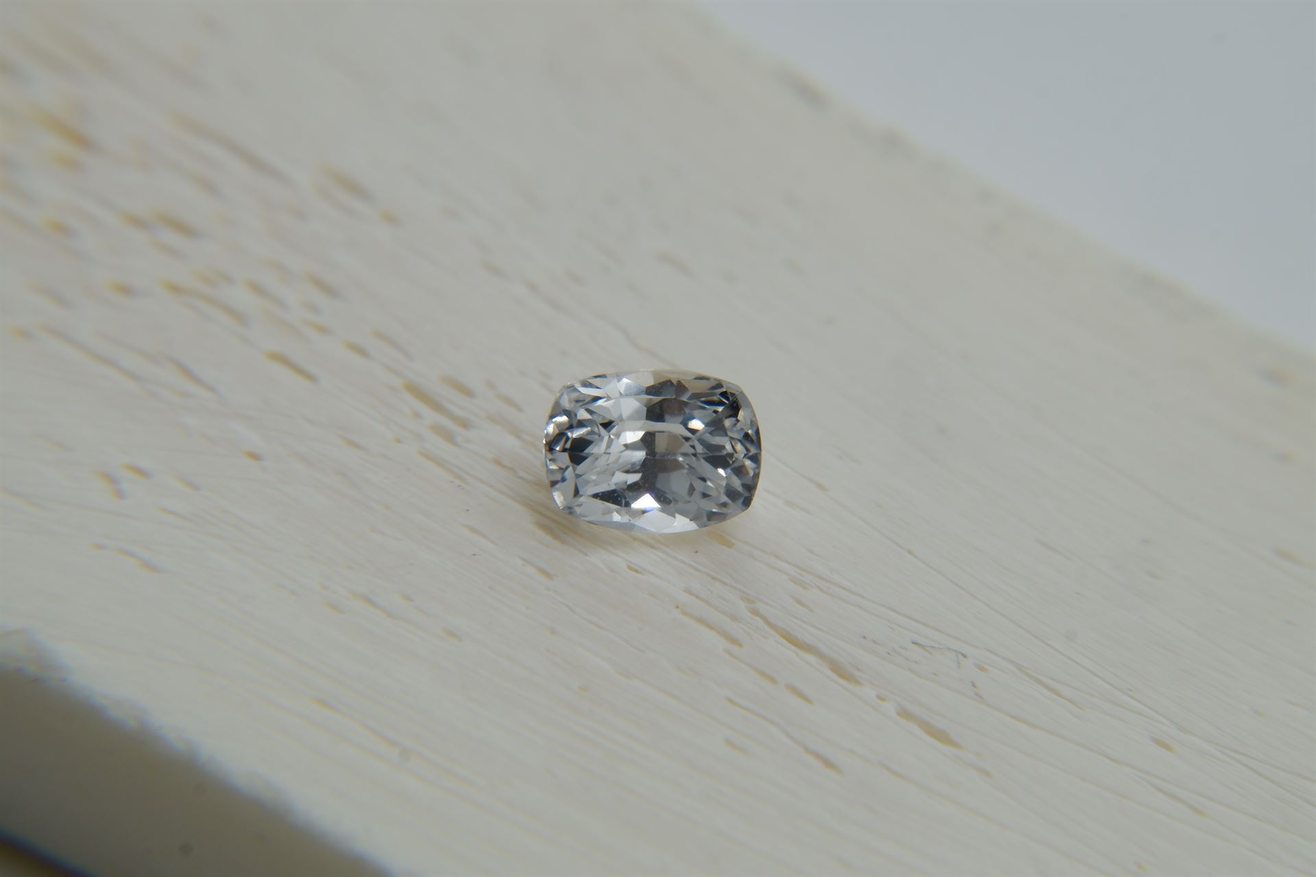 Vivid White Sapphire - 1.20 ct - Cushion Cut - GIA Certified - Eye Clean